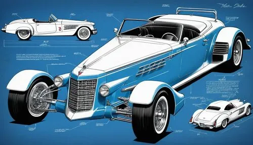 illustration of a car,mercedes-benz w 196,automobile racer,cartoon car,classic cars,vintage cars,Unique,Design,Blueprint