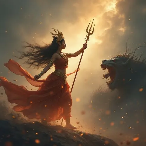 warrior woman,lord shiva,mahadev,durga,vitthal,vishwamitra,draupadi,female warrior,niobe,asherah,fantasy picture,fantasy art,thorhild,shivaratri,shiva,heroic fantasy,boudica,mervat,mahishasura,immortals