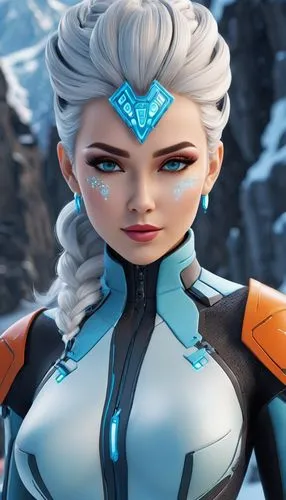 elsa,ahsoka,lilandra,ssx,anakara,liara,Unique,3D,3D Character