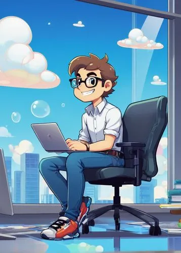 blur office background,man with a computer,cartoon video game background,computerologist,modern office,laptop,wonderworker,copyboy,maplestory,geek,cybertown,mascotech,telecommute,nerd,animator,venturesome,cybersurfing,frederator,game illustration,cartoon doctor,Unique,Pixel,Pixel 02