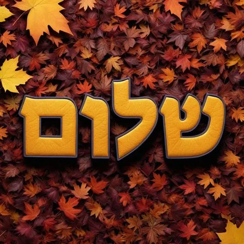 a hebrew word surrounded by leaves is the name of the israeli religion,tehillim,hatikvah,shemtov,tzaddik,tzadik,Shalom