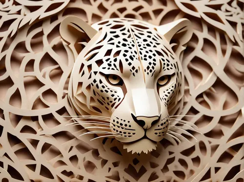 wood carving,paper art,carved wood,wood art,leopard head,the laser cuts,patterned wood decoration,carved,stone carving,decorative art,carved wall,intricate,filigree,openwork,decorative element,made of wood,straw animal,metal embossing,leopard,woodwork,Unique,Paper Cuts,Paper Cuts 03