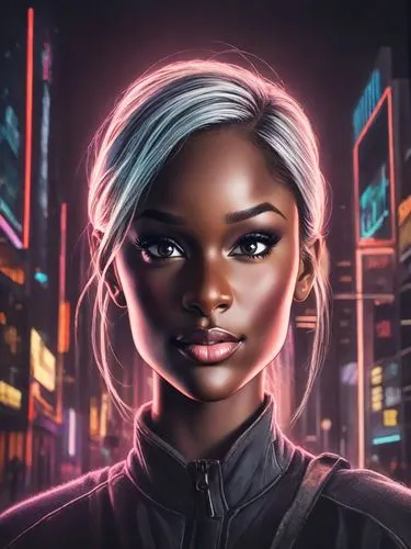 cyberpunk,cg artwork,futuristic,sci fiction illustration,tiktok icon,portrait background,echo,cyborg,nova,vector girl,maria bayo,world digital painting,cyber,lira,neon human resources,electro,artificial hair integrations,digital art,tiana,avatar,Photography,Cinematic