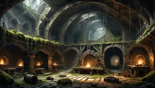 hall of the fallen,fantasy landscape,ruins,dungeon,mausoleum ruins,abandoned place,lost place,ancient city,ruin,the ruins of the,dungeons,fantasy art,abandoned places,fantasy picture,lostplace,catacombs,haunted cathedral,3d fantasy,witch's house,ancient buildings,Unique,Design,Infographics