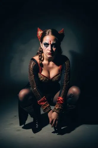 demoness,bedevil,catwoman,halloween black cat,rasputina,villainess