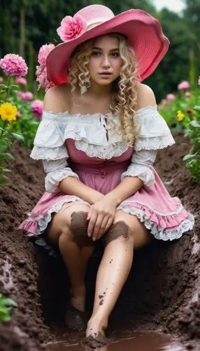 damenhand,girl in the garden,schierstein,little girl in pink dress,schierholtz,liesel,countrygirl,tinymud,heidi country,girl picking flowers,girl in flowers,little girl with umbrella,countrywomen,avon