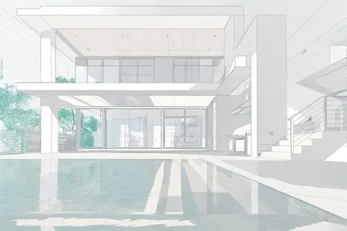 VECTOR,aqua studio,luxury home interior,interior modern design,modern house,3d rendering,pool house,archidaily,swimming pool,contemporary,japanese architecture,glass wall,luxury property,kirrarchitect