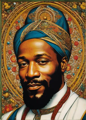 moorish,turban,african man,king david,moor,global oneness,rastaman,afro american,sadu,kundalini,taj-mahal,medicine icon,sighetu marmatiei,egusi,ghana,king caudata,afro-american,black pete,oil painting on canvas,guru,Art,Classical Oil Painting,Classical Oil Painting 28