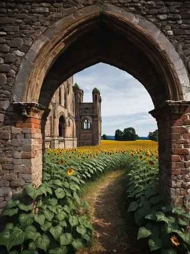 daffodil field,dandelion hall,pointed arch,clearwell,llanthony,archways,rose arch,sunflower field,ewelme,sunflowers,windows wallpaper,gatehouses,archway,burbury,castle ruins,doorways,helmsley,yellow daffodils,sissinghurst,poppy field,Illustration,Black and White,Black and White 14