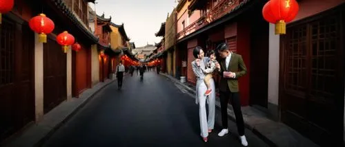 taiwanese opera,narrow street,chinese art,world digital painting,taijiquan,peking opera,wuchang,xing yi quan,china town,chinese background,oriental painting,forbidden palace,chinese style,chinese lanterns,digital compositing,xun,geisha girl,spring festival,ao dai,china cny