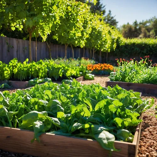 If you have the space, carve out a sunny spot in your yard for a raised bed. Plant leafy greens now and peas and beans later in the month. (Getty Images),vegetable garden,vegetables landscape,kitchen 