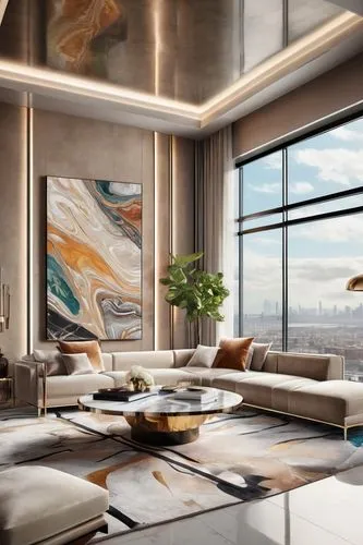 penthouses,interior modern design,modern decor,luxury home interior,modern living room,contemporary decor,sky apartment,modern room,minotti,interior decoration,livingroom,interior design,apartment lounge,interior decor,living room,appartement,home interior,damac,contemporaine,glass wall,Illustration,Realistic Fantasy,Realistic Fantasy 39