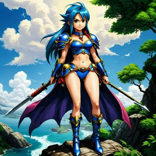 wayforward,shanna,skyla,lufia,sona,amazona,Illustration,Japanese style,Japanese Style 11