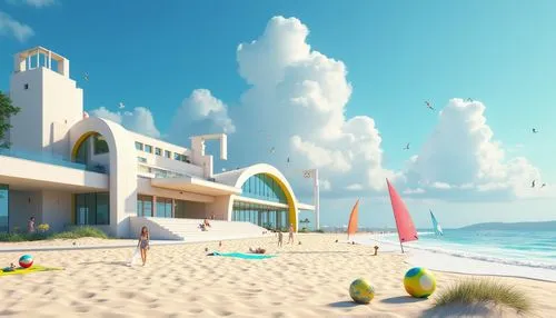 seaside resort,beach resort,3d render,render,beachfront,3d rendering,3d rendered,beach scenery,dream beach,the hotel beach,beach huts,beach landscape,beach restaurant,umbrella beach,seaside view,seaside,beachfronts,seaside country,summer beach umbrellas,beach hut,Photography,General,Realistic