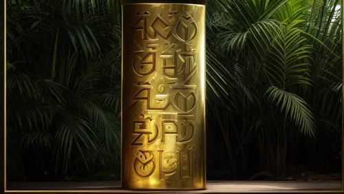 turtle ship,hieroglyph,stele,gold bar,pharaonic,golden scale,hieroglyphs,kokeshi,gold bar shop,stelae,the pillar of light,king tut,gold paint stroke,sarcophagus,golden buddha,bamboo,gold lacquer,abstract gold embossed,totem,ancient egyptian,Realistic,Movie,Jungle Adventure