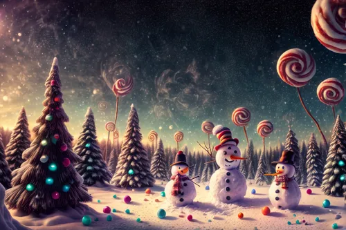 snowman ,christmasbackground,christmas sweets,christmas snowy background,candy canes,christmas landscape,snowballs,christmas background,snowglobes,candies,snowcone,christmas candies,sno balls,snow con