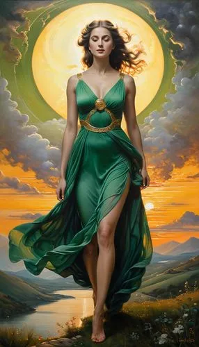 skyclad,fantasy woman,frigga,celtic woman,celtic queen,inanna,Art,Classical Oil Painting,Classical Oil Painting 02