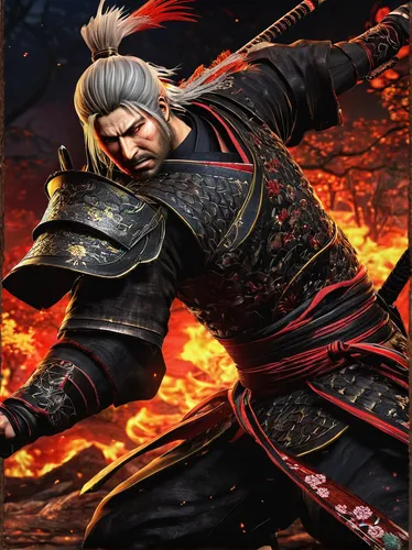 yi sun sin,xing yi quan,samurai,samurai fighter,fire background,shuanghuan noble,akashiyaki,goki,sanshin,kenjutsu,flame spirit,wuchang,genghis khan,dragon li,haegen,jeongol,sensoji,great wall wingle,xun,sōjutsu,Art,Classical Oil Painting,Classical Oil Painting 30