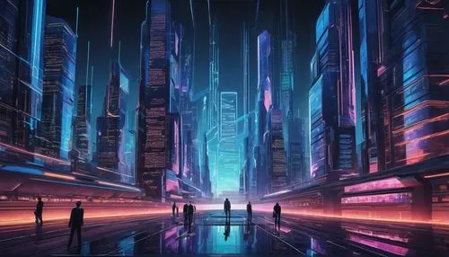 cybercity,cyberworld,cyberpunk,cybertown,futuristic landscape,tron,polara,cyberia,metropolis,cyberport,coruscant,futuristic,digitalism,cyberscene,synth,futurist,cybernet,bladerunner,hypermodern,cyberview,Conceptual Art,Oil color,Oil Color 24