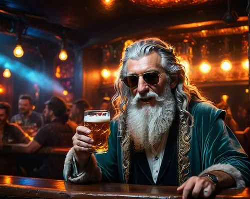 brewmaster,glasses of beer,gibowski,lagerback,barkeep,dumbledore,beermaker,brewmasters,bartender,gandalf,mckellan,beermakers,mckellen,saint patrick,beerman,warsteiner,barranger,taverns,dunkel,barman,Photography,General,Fantasy