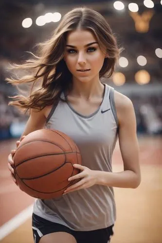 cute girl running in basketball stadium holding basketball in her dribble it ,sports girl,woman's basketball,basketball player,sexy athlete,basketball,sporty,nba,outdoor basketball,basketball moves,wo