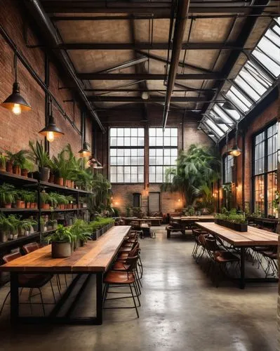 packinghouse,eveleigh,loft,herbology,meatpacking,lumberyard,officine,warehouse,dogpatch,brickworks,potted plants,greenhouse,meatpacking district,victualler,greenhaus,houseplants,usine,juice plant,foodplant,warehousing,Illustration,Realistic Fantasy,Realistic Fantasy 34