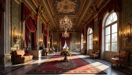 royal interior,enfilade,venaria,ornate room,entrance hall,ritzau,residenz,villa d'este,certosa di pavia,europe palace,hallway,corridor,villa cortine palace,foyer,cliveden,villa balbianello,louvre,palazzo barberini,sapienza,grandeur