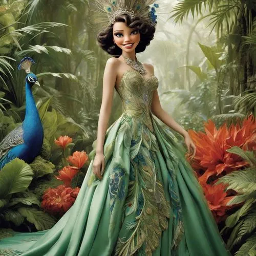 princess sofia,fantasy picture,fairy queen,fairy peacock,frigga,siriano