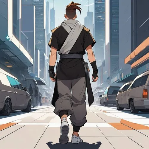 sokka,lastman,shinra,hayner,genma,tracers,Illustration,Japanese style,Japanese Style 06