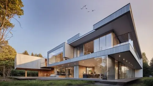modern house,modern architecture,dunes house,cubic house,cube house,residential house,timber house,glass facade,landscape design sydney,residential,metal cladding,frame house,landscape designers sydney,house shape,glass facades,contemporary,two story house,eco-construction,smart house,house in the forest,Photography,General,Realistic