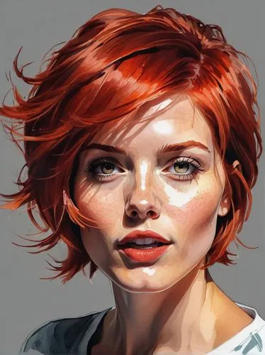 digital painting,triss,red head,world digital painting,romanoff,liora,vasilescu,girl portrait,irisa,vector girl,rousse,redheads,illustrator,overpainting,ruadh,transistor,digital art,vector illustration,brushwork,vector art,Conceptual Art,Oil color,Oil Color 08