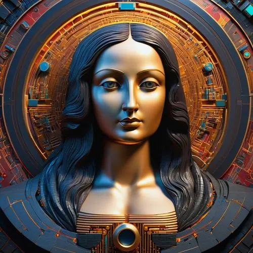 leota,silico,cortana,cinema 4d,amidala,libra,computer art,digiart,zodiac sign libra,andromeda,majevica,cyberia,hypatia,gioconda,3d render,cleopatra,metropolis,woman sculpture,bvm,fui,Photography,General,Sci-Fi