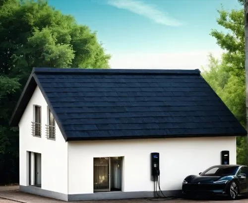 slate roof,tesla model x,electric charging,tesla model s,ev charging station,model s,garage,folding roof,electric vehicle,electric mobility,smart home,turf roof,plug-in system,exzenterhaus,small house,peugeot partner,toll house,e-car,elektrocar,house roof