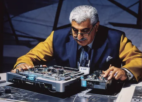 old elektrolok,moog,disc jockey,dj,mixing engineer,synthesizers,electronic music,dj equipament,enzo ferrari,audio engineer,electronic instrument,sound engineer,abdel rahman,synthesizer,vibraphone,man with a computer,cable innovator,disk jockey,analog synthesizer,synclavier,Conceptual Art,Fantasy,Fantasy 20