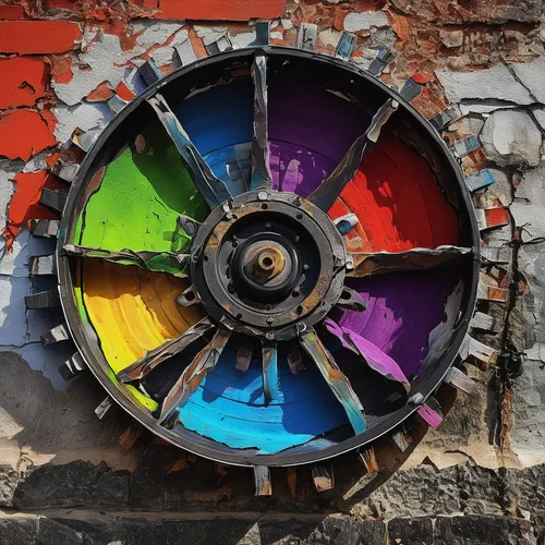 colour wheel,water wheel,color wheel,cog wheels,dharma wheel,cogwheel,ships wheel,ship's wheel,color fan,cog,wheel,prize wheel,iron wheels,grinding wheel,hubcap,alloy wheel,wooden wheel,mechanical fan,old wooden wheel,coffee wheel,Conceptual Art,Graffiti Art,Graffiti Art 02