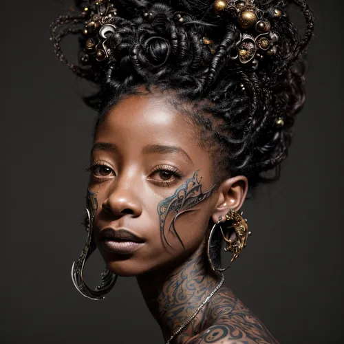 tattoo girl,african woman,black woman,african american woman,nigeria woman,artificial hair integrations,voodoo woman,afro-american,beautiful african american women,mohawk hairstyle,black skin,afro american,african culture,afro american girls,ebony,woman portrait,afroamerican,artistic portrait,dreadlocks,portraits