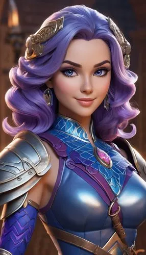 jaina,violet head elf,lilandra,amihan,liliana,maeve,Unique,3D,3D Character