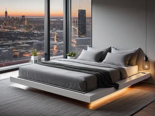 headboards,nightstands,headboard,bedsides,sleeping room,modern room,bedroom window,new york skyline,manhattan skyline,bedding,bedstead,bedroomed,bed,beds,penthouses,bedroom,bedcovers,modern decor,gansevoort,mattresses,Conceptual Art,Sci-Fi,Sci-Fi 05