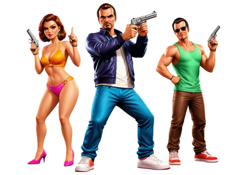 gta,gangstar,game illustration,vector people,game characters,timesplitters,game art,derivable,mobile video game vector background,android game,pistoleros,mafias,agentes,guns,mercenaries,retro cartoon people,pistols,mafiosos,yakuza,heists,Illustration,Vector,Vector 19