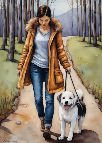 girl with dog,walking dogs,dog walking,woman walking,companion dog,dog walker,dog hiking,pembroke welsh corgi,dog illustration,the pembroke welsh corgi,autumn walk,welsh corgi pembroke,welsh cardigan corgi,livestock guardian dog,welsh corgi cardigan,corgis,cardigan welsh corgi,walk,eurasier,welsh corgi,Conceptual Art,Daily,Daily 34