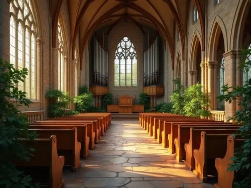 sanctuary,presbytery,chapel,altar,cathedral,ecclesiatical,choir,gesu,ecclesiastical,holy place,transept,pews,nave,churchwide,kerk,chancel,church painting,verkerk,interior view,christenunie,Photography,General,Realistic