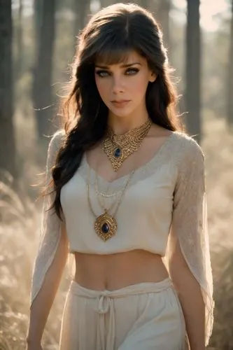 Emily Uley, Twilight movie. Blouse guindar, Long black hair, native necklace ,woman in sari with gold jewelry standing outdoors,hydari,hansika,aditi rao hydari,mouni,jameela,seoige,Photography,Cinemat