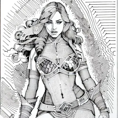 poison ivy,fantasy woman,scarlet witch,comic halftone woman,mono-line line art,harnessed,angel line art,valentine line art,retro woman,mono line art,neo-burlesque,barb wire,starfire,line-art,wonderwoman,arrow line art,crosshatch,ivy,black widow,office line art,Design Sketch,Design Sketch,None