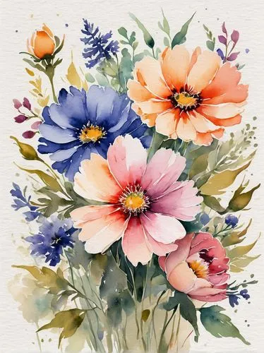 watercolor flowers,watercolour flowers,watercolor flower,watercolour flower,watercolor floral background,flower painting,flowers png,vintage flowers,anemones,watercolor roses,flower illustrative,flower illustration,floral greeting card,dahlias,watercolor roses and basket,orange floral paper,floral border paper,watercolor pencils,zinnias,anemone hupehensis september charm,Illustration,Paper based,Paper Based 25