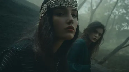 autochrome,priestesses,cocorosie,handmaiden,sorceresses,austra,coven,naiads,pictorialism,mystical portrait of a girl,dhampir,hekate,kangding,cladonia,covens,rhinemaidens,prefuse,enchantress,norns,mela