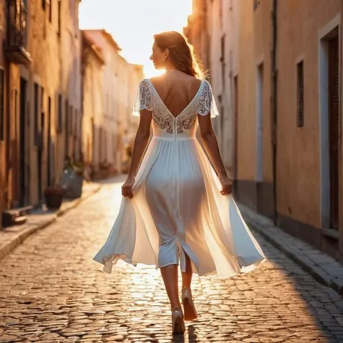 girl in white dress,girl in a long dress,girl in a long dress from the back,girl walking away,white dress,woman walking,a girl in a dress,evening dress,vintage dress,wedding dresses,white winter dress,wedding dress,wedding gown,bridal dress,bridal gown,sundresses,nightdress,sun bride,eveningwear,vestido,Photography,General,Realistic