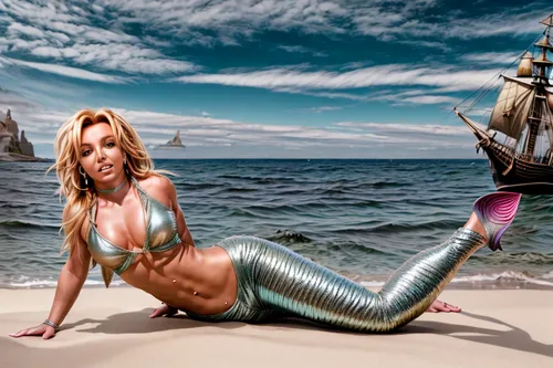 Britney spears, Little Marmeid, fragata da orden Cristã,,mermaid background,mermaid,the sea maid,believe in mermaids,mermaid scale,mermaid tail,photoshop manipulation,image manipulation,digital compos