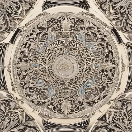 circular ornament,mandelbulb,dome roof,ceiling,ornament,decorative plate,floral ornament,mandala,mandala background,islamic pattern,mandala framework,ceiling fixture,the center of symmetry,ornate,kaleidoscope website,entablature,corinthian order,hubcap,kaleidoscope,quatrefoil,Illustration,Black and White,Black and White 03