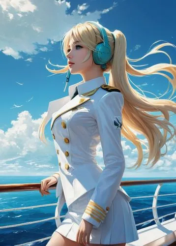 pacifica,warspite,at sea,atago,tirpitz,kantai collection sailor,naval,katsuragi,honolulu,ferry,michiru,marineau,cruiser aurora,yachtswoman,sailor,gambier,azzurra,delta sailor,nautical star,millia,Conceptual Art,Fantasy,Fantasy 12