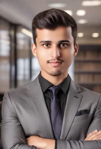 professional male headshots，professional headshots，Lawyer Office,a man standing with his arms crossed looking into the camera,shahzaib,pakistani boy,anirudh,raghav,waqas,nikhil,Photography,Realistic